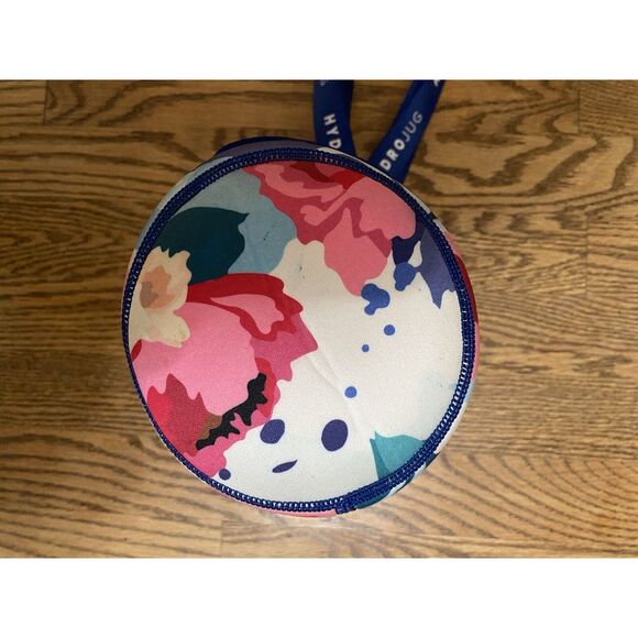 HydroJug Insulating Half Gallon Sleeve Navy Blue Floral Design‎ with Strap - Picture 5 of 5